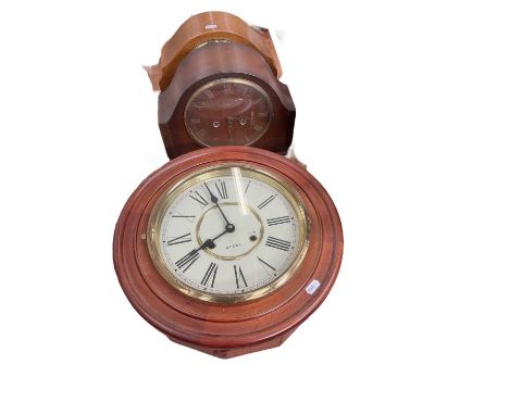 Two 1930's mantel clocks and a 31 day wall clock (3)