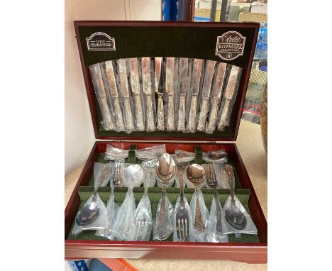 Butler silver plated canteen of cutlery, as new