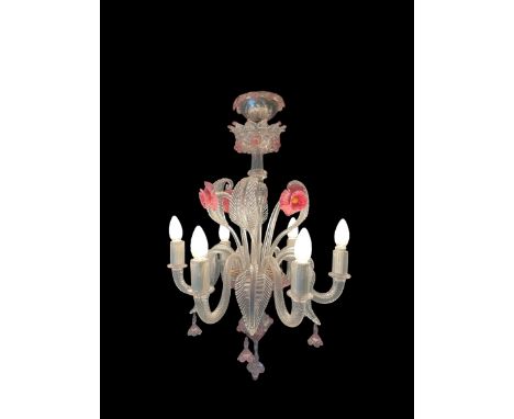 Murano chandelier - Weight: 6.00 kg - Shipping unavailable - Region: Italie - Sizes: H 570 mm - At first glance: good conditi