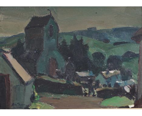 Albert RATY (1889-1970) Oil on canvas "church view" - Weight: 1.20 kg - Shipping unavailable - Region: Belgique - Sizes: HC H