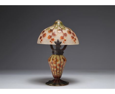 LE French glass money lamp of the Pope - Weight: 1.17 kg - Shipping available - Region: France - Sizes: H 300 mm x L 200 mm -