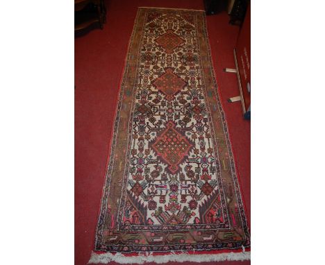 A Persian machine woven hall runner, 285 x 82cm 