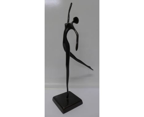 A Hagenauer style bronze figure, height 33cm