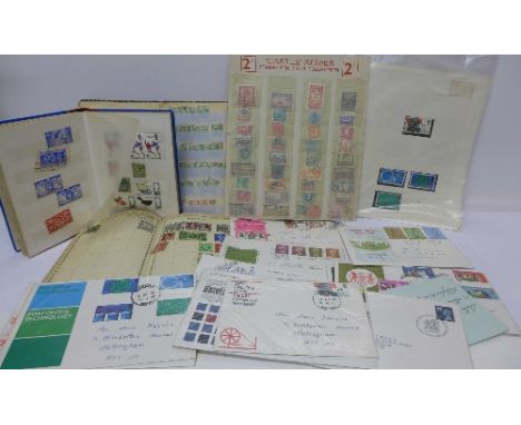 Assorted stamps and First Day Covers