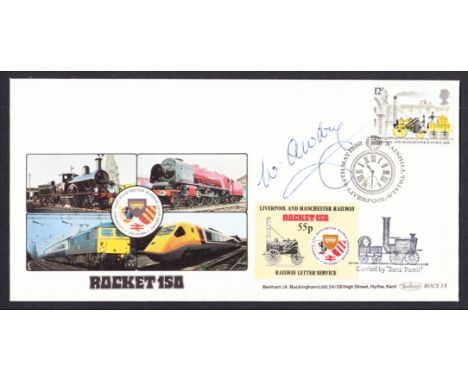 Rev. Wilbert Awdry (1911-1997) (Thomas the Tank Engine): Autographed on 1980 Benham Rainhill Trials Liverpool Railway cover. 