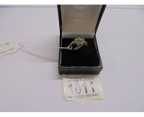A 9ct gold ring set opal, size P, 2.56 grams.