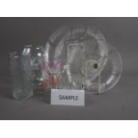 A set of six 1950s enamelled tumblers, in original packing, three boxed sets of Ravenhead glass