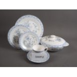 A Royal Worcester bone china "Coniston" pattern combination service for six