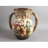 A Royal Doulton limited edition "Three Musketeers" two-handled vase, by Charles Noke, No 321/600,