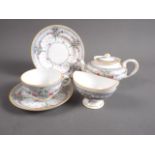 A Royal Worcester solo teaset