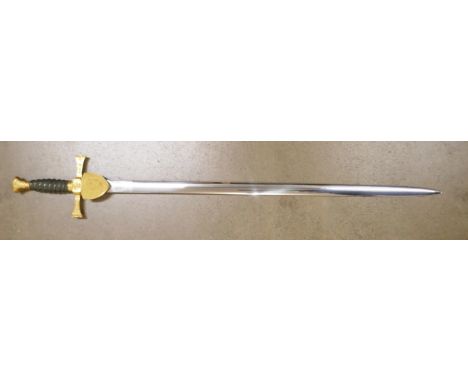A Wilkinson commemorative Liberator sword with leather and wire bound grip 