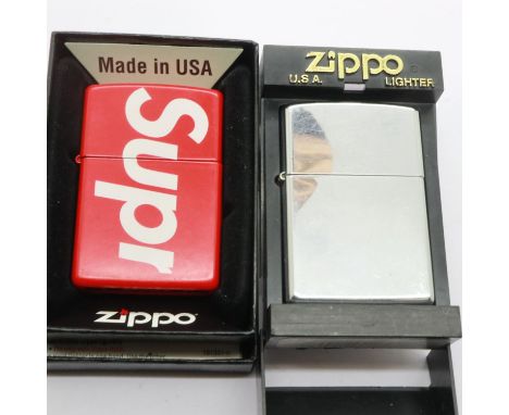 supreme zippo 2014-