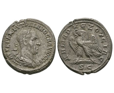 249-251 AD. Obv: AYT K G ME KY TRAIANOC DEKIOC CEB legend with laureate, draped and cuirassed bust right, seen from the back,