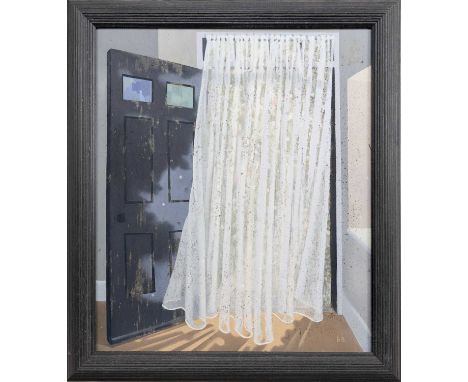 * BARBARA BALMER RSA RSW RGI (SCOTTISH 1929 - 2017 DOORWAY, SPRING oil on board, initialled, titled versoframedimage size 76c