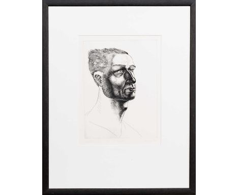 * PETER HOWSON OBE (SCOTTISH b. 1958), MARTIN  limited edition etching on paper, signed, titled, numbered 24/30 and dated '82