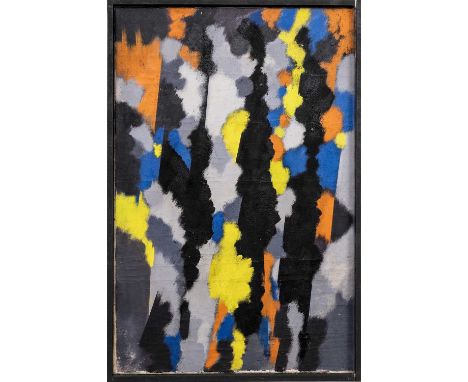 * WILLIAM GEAR RA FRSA RBSA (SCOTTISH 1915 - 1997), UNTITLED oil on canvas, signed and dated '63 versoframedimage size 92cm x
