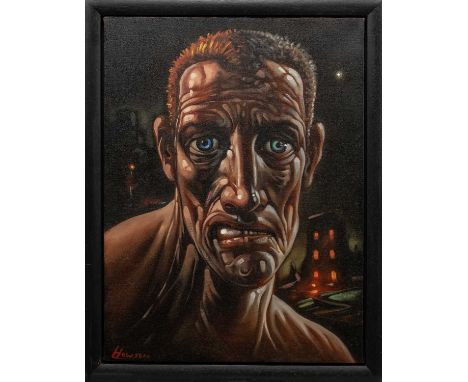 * PETER HOWSON OBE (SCOTTISH b. 1958), CAPOCCHIO oil on canvas, signed, titled and dated 2010 label versoframed image size 61