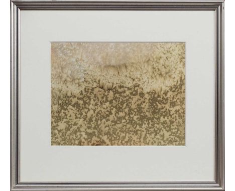 * BILL WRIGHT RSW RGI DA (SCOTTISH 1931 - 2016), STORM BEACH watercolour on paper, signed, titled label versomounted, framed 