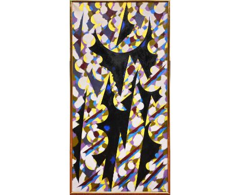 * WILLIAM GEAR RA FRSA RBSA (SCOTTISH 1915 - 1997), SPRING VERTICAL oil on canvas, signed, titled and dated '81 versoframed i