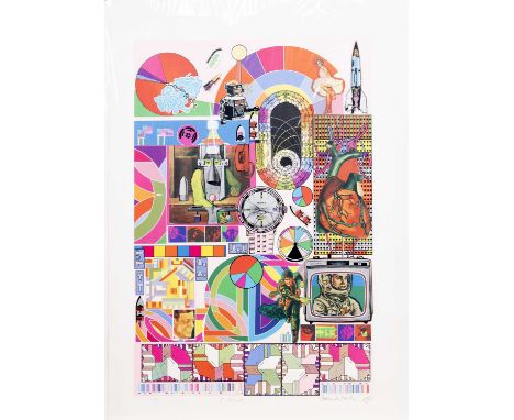 * SIR EDUARDO PAOLOZZI KBE RA HRSA (SCOTTISH 1924 - 2005), BASH limited edition printer's proof screenprint on paper, signed,