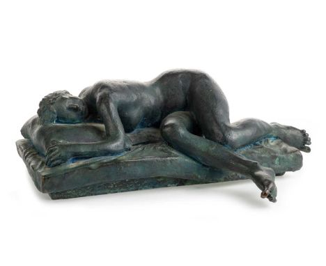 * VINCENT BUTLER RSA RGI PAI SCOTTISH 1933 - 2017), UNTITLED bronze sculpture, signed and dated 200048cm x 37cm Note: Sculpto