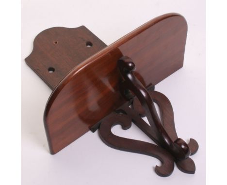 Mahogany Clock Bracket for wall mounting. Measures 43cm x 32cm. 