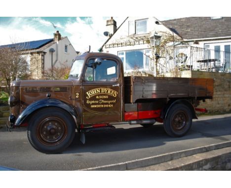 A classic Bedford truck. A 1951 Beford K Type 30-40cwt Registration number NSJ753. It has a  6 cylinder 3519cc petrol engine,