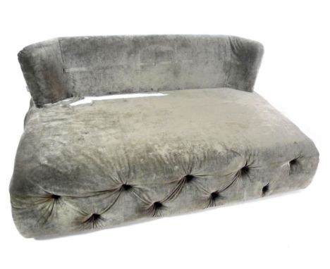 A modern design 'Dandy' sofa, by Arflex, Italy, of low form with detachable curved back rest, upholstered by Seven in a grey 