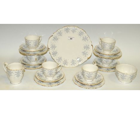 A Queen Anne Fernlea pattern part tea service