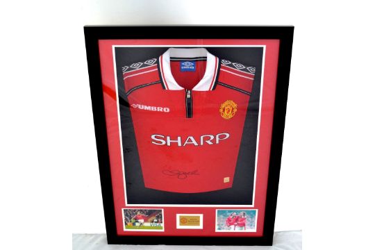 beckham signed shirt