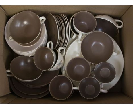 Large collection of Poole pottery Dinner and tea service circa 1958.