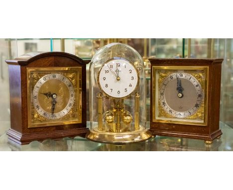Two mid 20th Century Elliot mantle clocks along with domed anniversary clock
