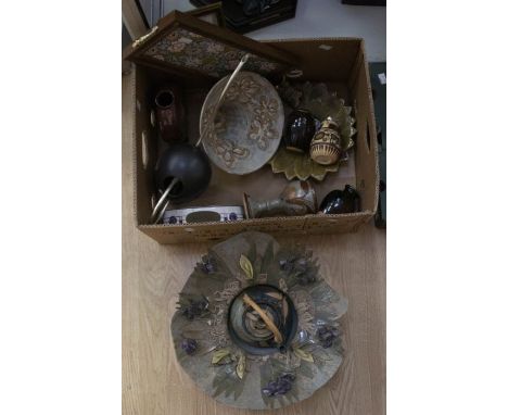 Collection of Studio pottery item including vase and bowls