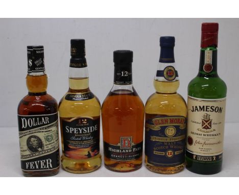 A Selection Of Whisky To Include A Bottle Of Speyside 12 Year Old Single Malt Scotch Whisky, A Bottle Of Highland Park Single