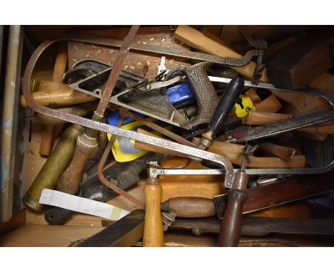 Two boxes of clock spares, tools and parts, rosewood box, mantel clocks, barometer fusee clock parts, watches etc