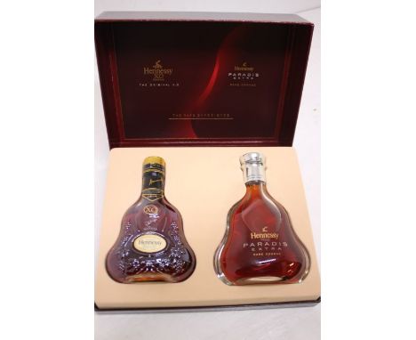 A Boxed Selection Of Hennessy To Include A Bottle Of Hennessy X.O Cognac 20 CL Bottle And A Bottle Of Hennessy Paradis Extra 