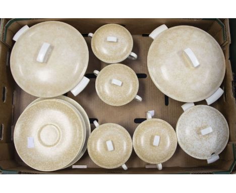 Two boxes of Poole Pottery.