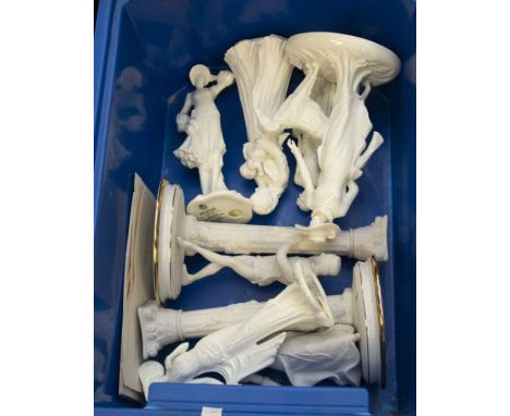 A collection of Royal Worcester and Franklin mint figurines (7)