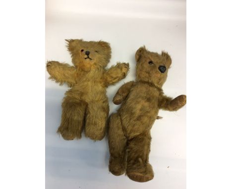 Two mid 20th Century vintage teddy bears