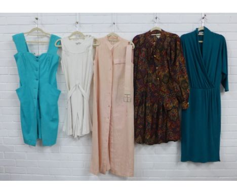 Five vintage dresses to include Basile, etc size 8 - 12 (5) 