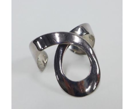 Buch &amp; Deichmann vintage cuff bangle designed by Jacob Hill, stamped makers mark and signature, Denmark&nbsp;&nbsp;