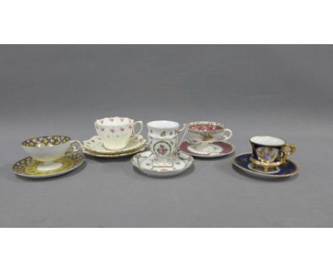 Five various porcelain cups and saucers to include Paragon, etc (5) 