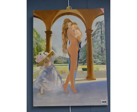 COLIN FROOMS. (1933-2017) ARR. MOTHER AND CHILD, OIL ON PANEL. 46 x 51cms.
&nbsp;
Condition of lots is NOT referred to in the