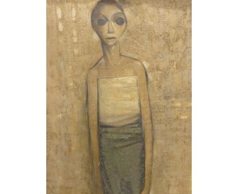 20TH CENTURY SCHOOL. STUDY OF A GIRL . IMPASTO OIL ON BOARD. 73 X 103 cm
&nbsp;
Condition of lots is NOT referred to in the l
