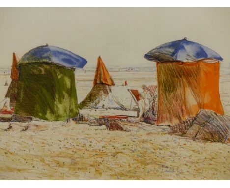 TOM COATES (B.1941) ARR. "SUNBATHING" A PENCIL SIGNED LIMITED EDITION PRINT NO 17/200 73 X 51 cm.
&nbsp;
Condition of lots is