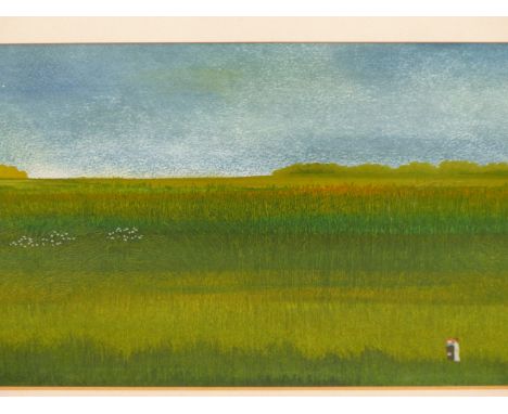 CHARLES DURANTY (1918-2006) ARR. SOON THE SUMMER WOULD BE OVER. WATERCOLOUR, SIGNED L/R AND TITLED VERSO. 48 X 20 cm.
&nbsp;
