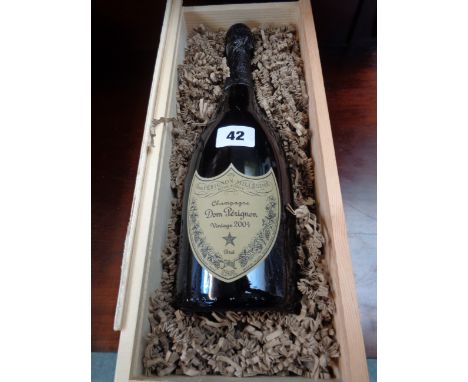 Champagne Dom Perignon Vintage 2004 750ml in wooden casket