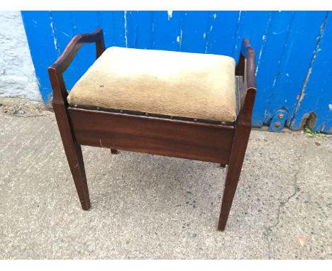 A piano stool.