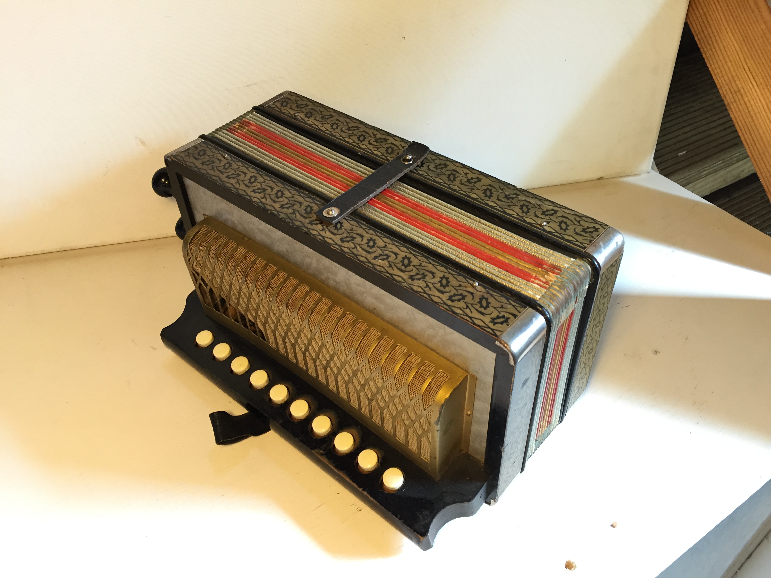 A M. Hohner small German accordion.