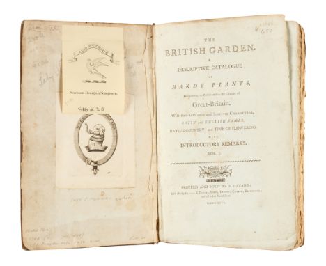 [MURRAY, Charlotte, Lady]. The British Garden. A Descriptive Catalogue of Hardy Plants, Indigenous, or Cultivated in the Clim